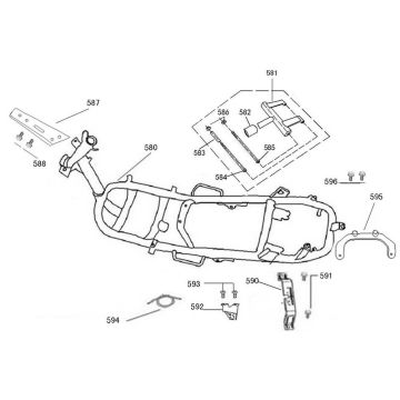 Parti del telaio AGM R8