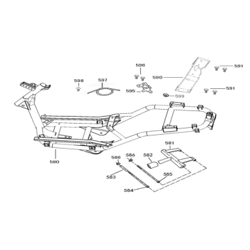Parti del telaio Neco Lola verde crema