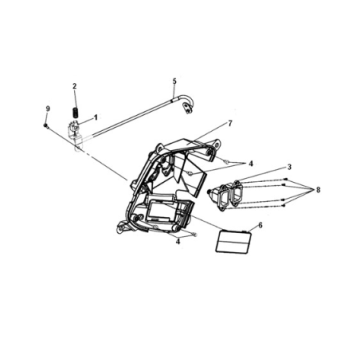 Vassoio interno anteriore Sym E-Fiddle