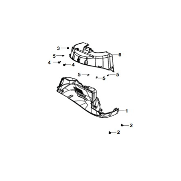 Parafango interno anteriore Sym E-Fiddle