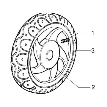 Ruota anteriore Piaggio Zip RST 50 2 tempi AC