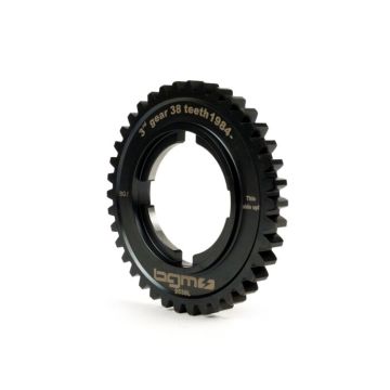 3a ruota dentata BGM PRO, tipo Lusso Vespa PX125-200 (1984->), T5 125cc, Cosa125-200, LML Star/Stella125/150 2 tempi 38 denti