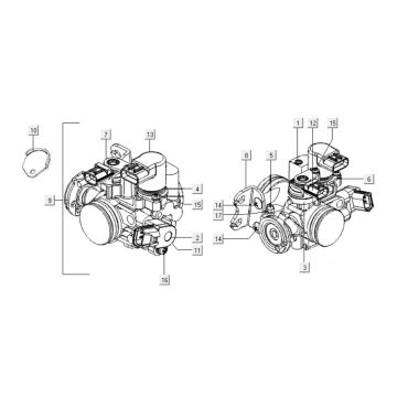 Corpo farfallato Kymco Xciting 500i 4T LC