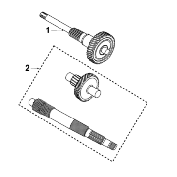 Gearbox and kickstart Peugeot Django 125 EFI E4 2018-2020