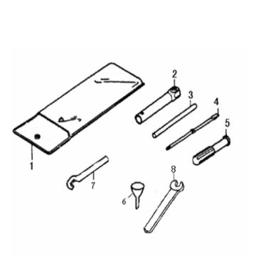 Set attrezzi generico Xor 50 2 tempi 2009 nero