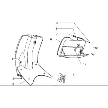 Paragambe Piaggio Zip RST 50 2 tempi AC