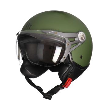 Casco jet MT Soul verde opaco