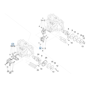 Albero a camme - Pignone albero a camme - Piaggio Beverly 125 RST 4V Euro 3 2010-2015 Tumbler Boots