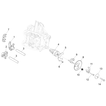 Albero a camme - Pignone albero a camme - Piaggio MP3 350 Maxi Sport ABS Euro 4 2018-2020