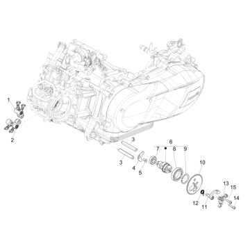 Albero a camme - Pignone albero a camme - Stivali Vespa GTS 125 IE ABS Euro 4 2019