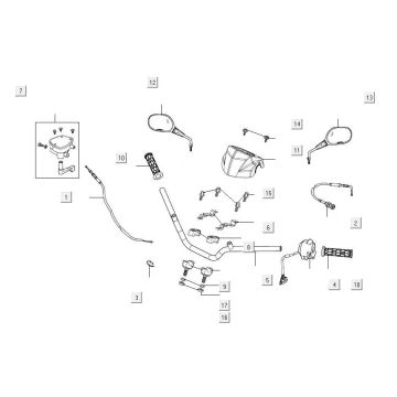 Volante - Componenti dello sterzo Kymco MXU 300