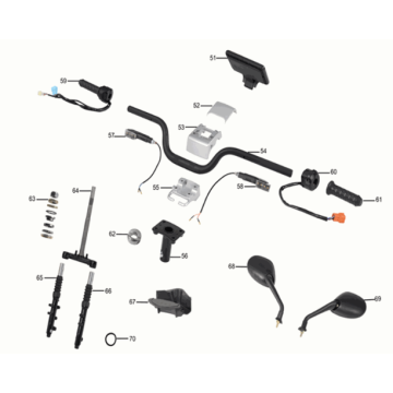 Manubrio/forcella anteriore Yadea G5