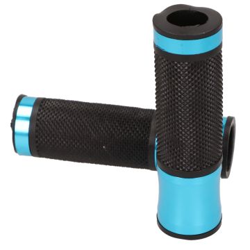 Manopole CNC in alluminio nero-blu