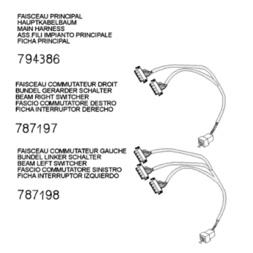 Harness connector Peugeot Django 125 EFI E4 2018-2020