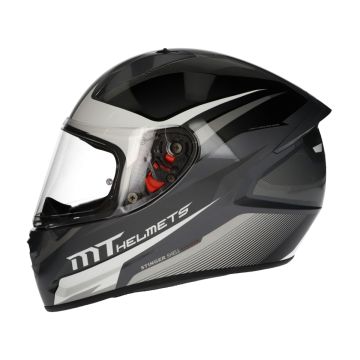 Casco integrale MT Stinger Divided bianco/nero