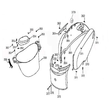 Parabrezza per moto blu chiaro Helmbak - China Flash/Pico