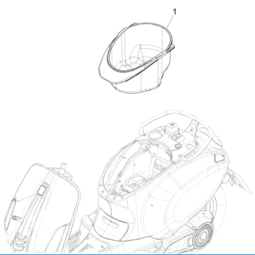 Scatola porta casco Vespa Elettrica 45km/h Euro 5 2021