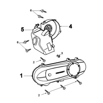 Housing cover Peugeot Kisbee 2-takt