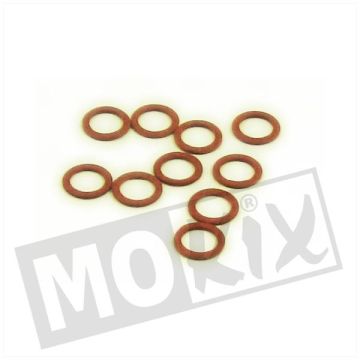 Anello in fibra 8 mm di diametro x 12 mm di diametro esterno x 1 mm di altezza 10 pezzi