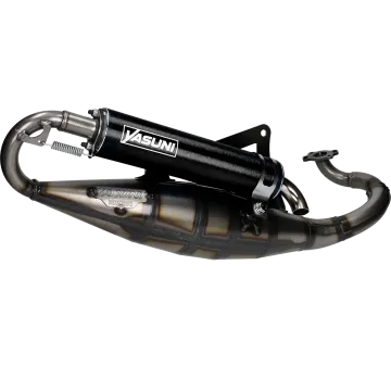 Marmitta orizzontale Peugeot 2 tempi Yasuni-R nero