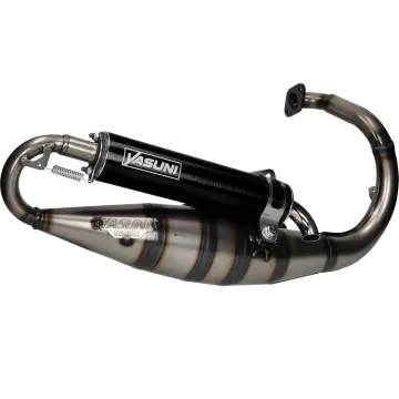 Marmitta verticale Peugeot 2 tempi Yasuni-R nero