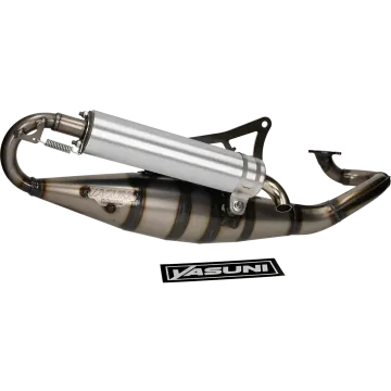 Marmitta -Yasuni R-Blank/alluminio Minarelli orizzontale 50 colore UE Aerox/Nitro/Jog/Mach G/Neos/Ovetto/Why/Flipper/ARK/F10/F12/F15/SR/Ciak/Centro/Scarabeo/Rally/Area 51/491 tub902