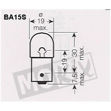 Lampadina P21W BA15s 12V 21W-8209