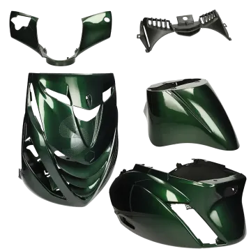 SP look Piaggio Zip 2000 -> Kit Carene Jaguar Green 5 pezzi