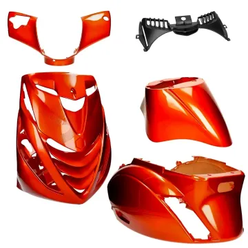 Kit Carene SP look Piaggio Zip 2000-> 5 pezzi - rosso ambra metallizzato