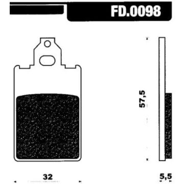Kit pastiglie freno Newfren FD0098