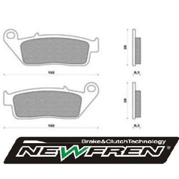 Set pastiglie freno Newfren FD0132 Kevlar