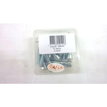Vite a brugola m8x40mm 12 pezzi