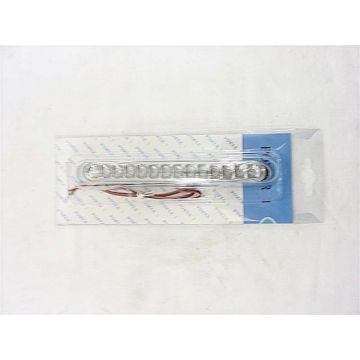 Luce di stop universale cromata + LED rosso