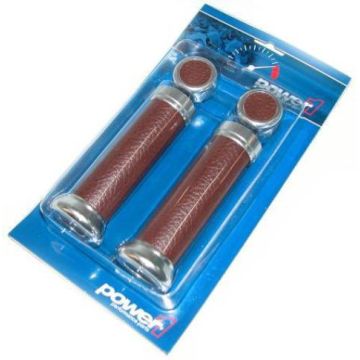 Set di maniglie in alluminio dall'aspetto retrò Dark Cognac