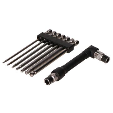 Set di chiavi a brugola da 8 pezzi con testa a sfera/testa a sfera (dimensioni 1,5-2-2,5-3-4-5-6 mm)