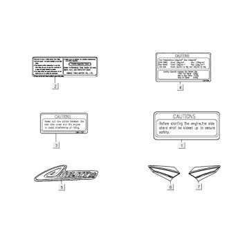 Emblemi - Adesivi Kymco Agility 10' 4 tempi blu