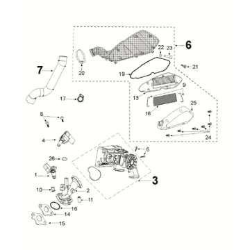 Iniettore - Corpo farfallato - Collettore di aspirazione Peugeot Kisbee 50 4T AC Euro 5