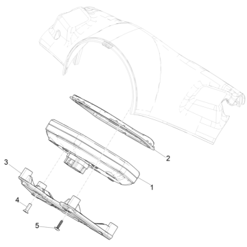 Contachilometri - Cabina di guida Vespa Elettrica 45km/h Euro 5 2021