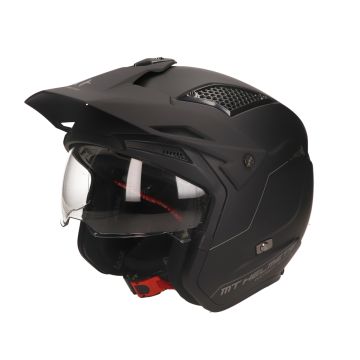 Casco Jet/trail MT District S SV nero opaco
