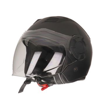 Casco jet Vito Isola nero opaco