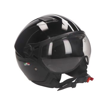 Casco Vito Moda nero lucido + fodera nera