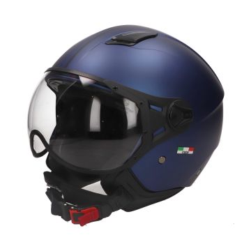Casco jet Vito Moda blu opaco