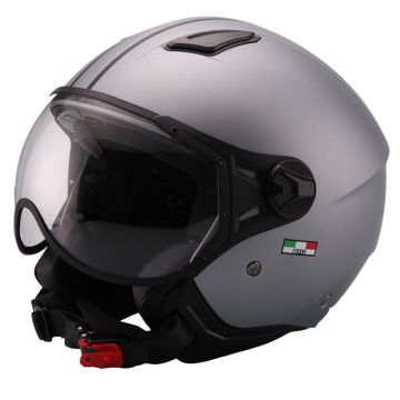 Casco jet Vito Moda grigio opaco