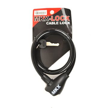 Lucchetto a cavo MKX nero/GR 12x650mm