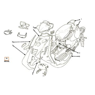 Cappe - Placcatura 2 Beta Ark-RR 50 2 tempi LC rosso 2010