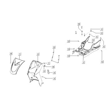 Cappe - Placcatura Kymco Agility 12' 4 tempi nere