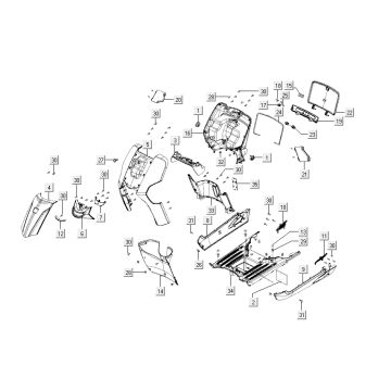 Cappe - Placcatura - Kymco Like 4 tempi nero metallizzato