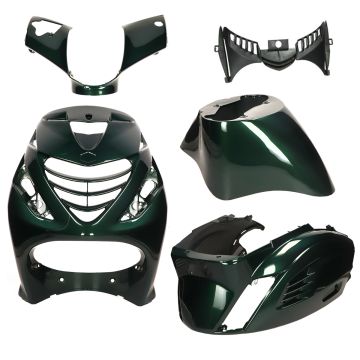 Set cappelli SP look Piaggio Zip 2000-> RS-1 Jaguar verde DMP 5 pezzi