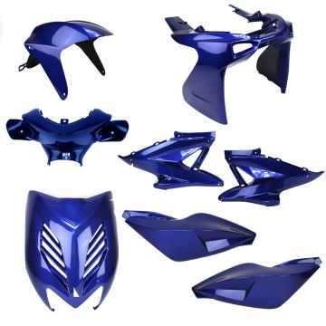 Kit Carene Yamaha Aerox/MBK Nitro <-2012 blu metallizzato 8 pezzi