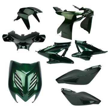 Kit Carene Yamaha Aerox/MBK Nitro <-2012 Jaguar verde 8 pezzi